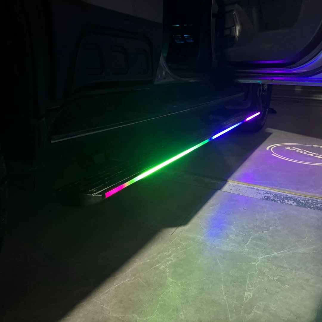 捷途旅行者山海T2电动踏板流水灯APP智能踩踏上下专用不拆原车改