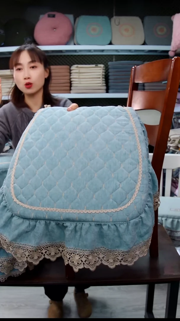 布布雪尼尔水绒大边：绿色4个