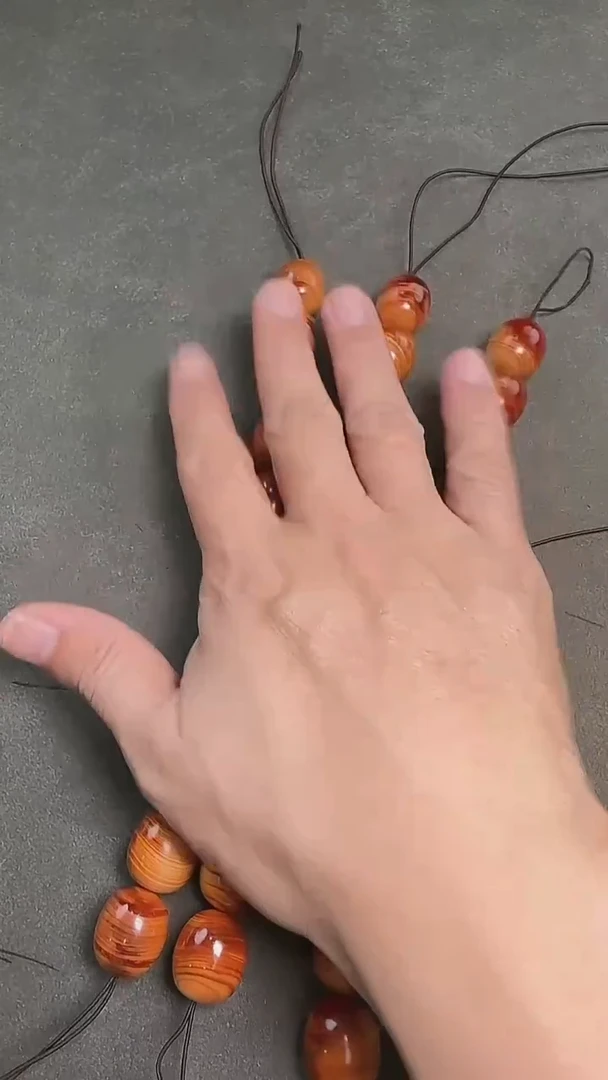 柏木（崖柏）手串/手链555153-崖柏1.8x2.0枣珠血色料