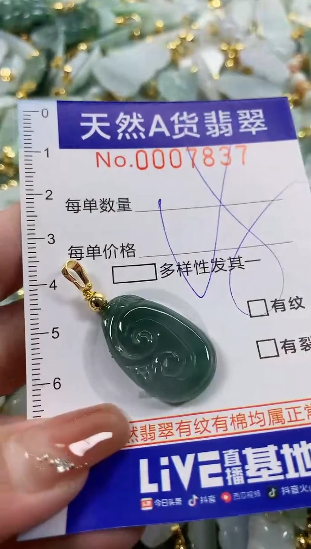 颈饰未镶嵌翡翠天然A货翡翠