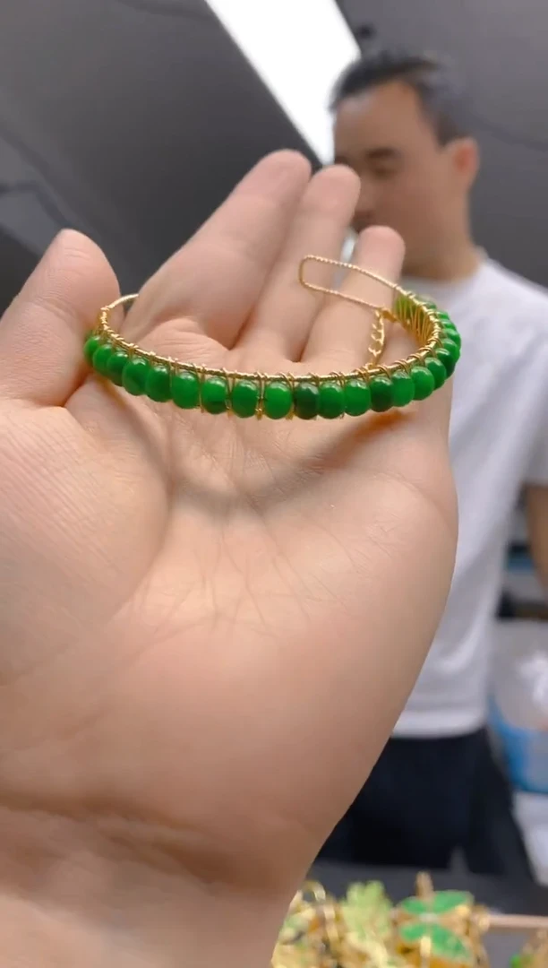 【闪购商品】翡翠耳饰合金0296翡翠手镯