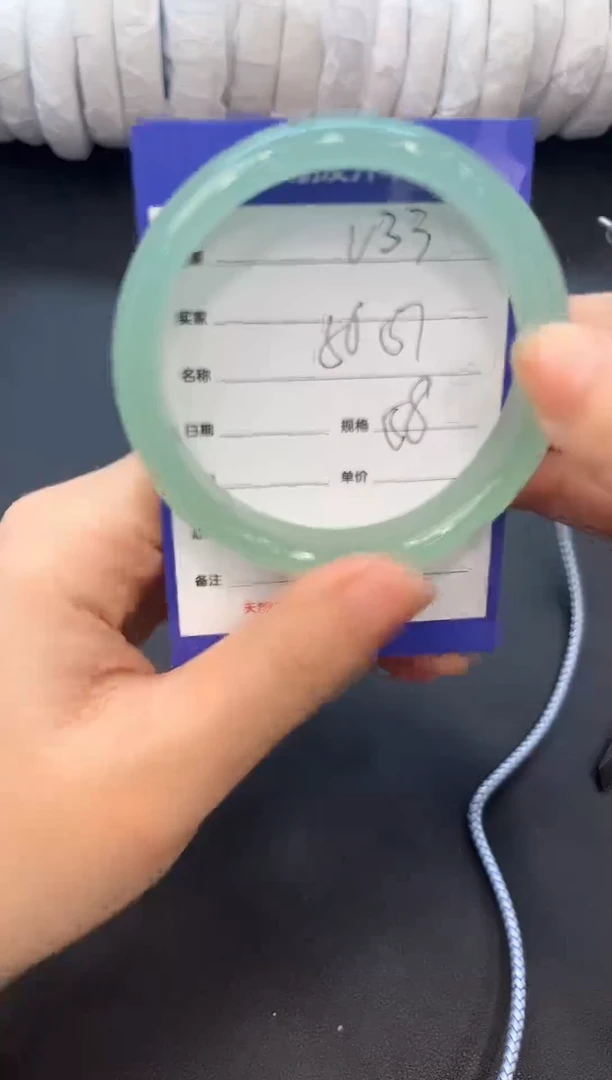 未镶嵌手镯石英质玉V33微色差