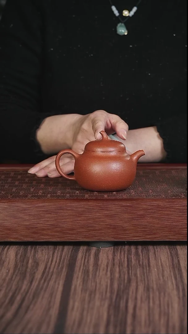 【闪购商品】紫砂茶壶红降坡  茄瓜