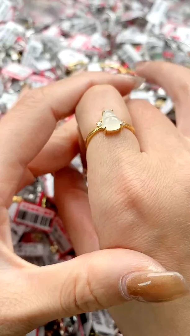 【闪购商品】翡翠戒指银S925镶嵌888888888   2