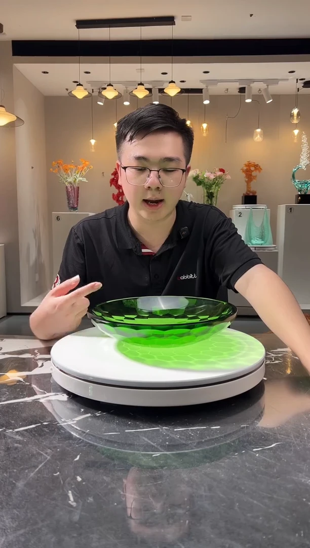 摆件巴比特美学-祖母绿28CM果盘