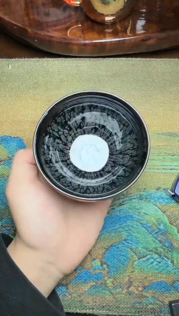 茶盏阙梅娇水墨牡丹5