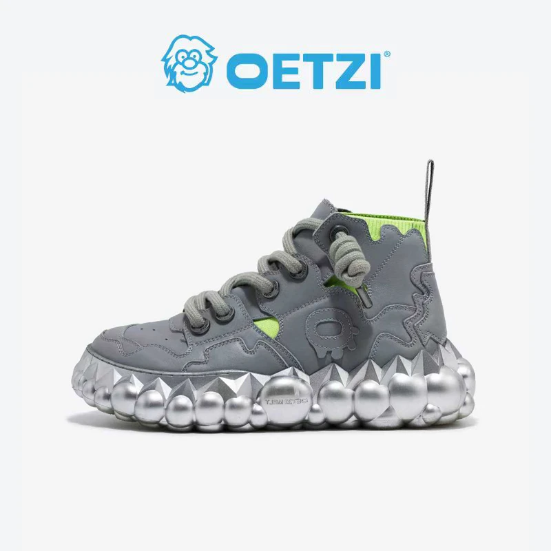 OETZI冰人奥兹丑萌鞋厚底新款融化系列高帮鞋休闲鞋小众