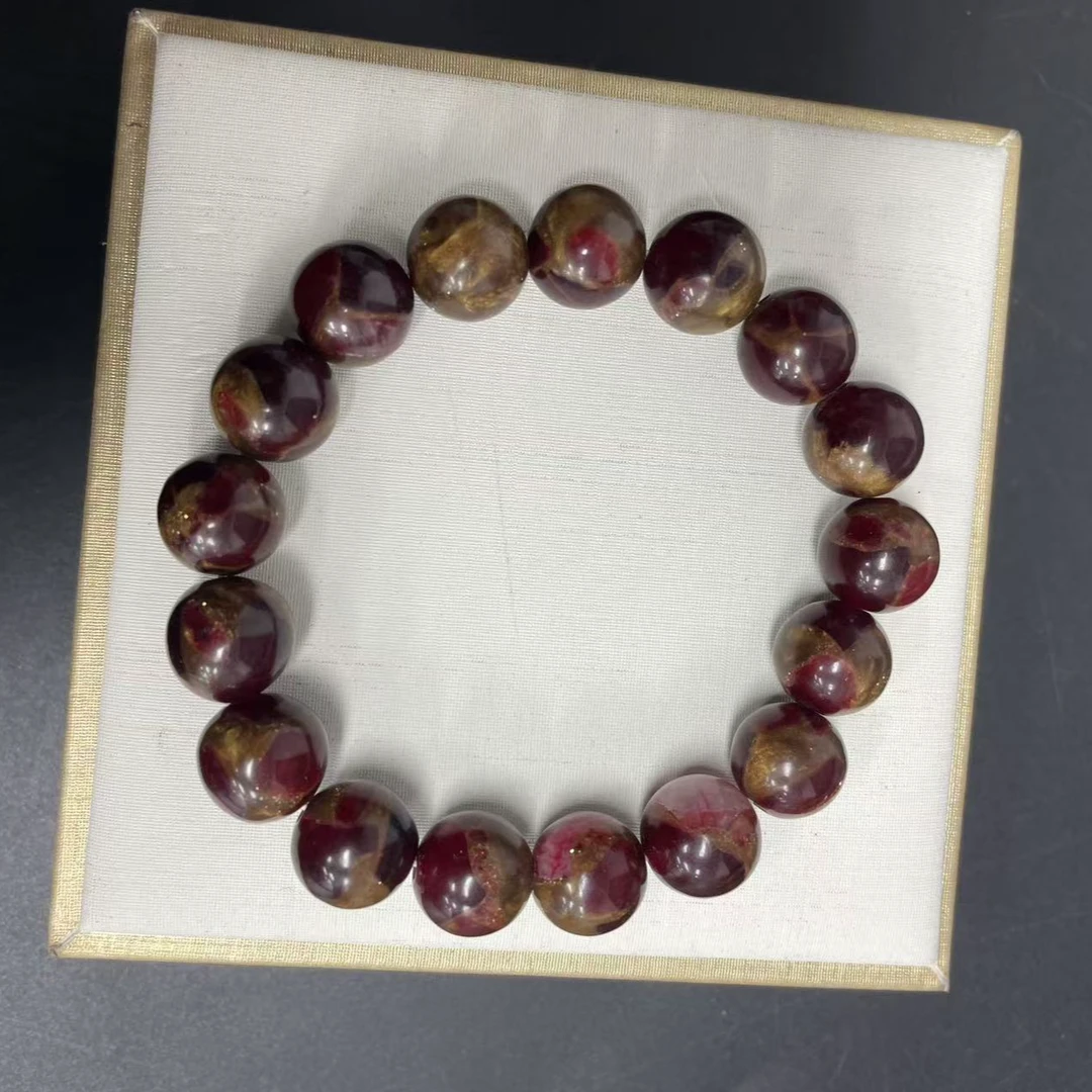 【小杰推荐】鸡血红圆珠手串（多样性发其一）3488