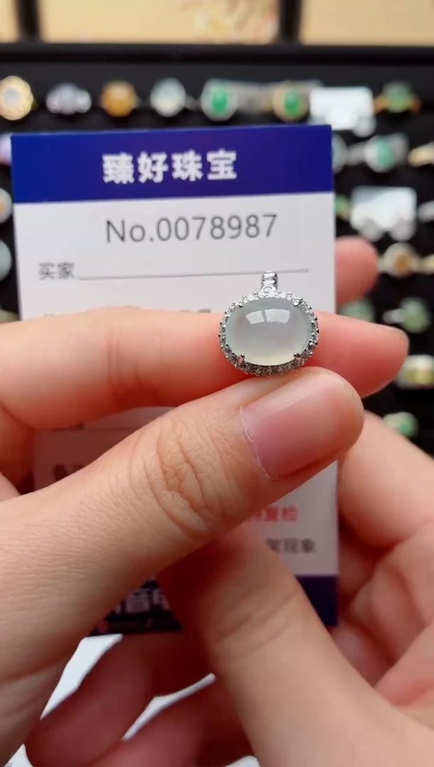 银S925镶嵌戒指翡翠.