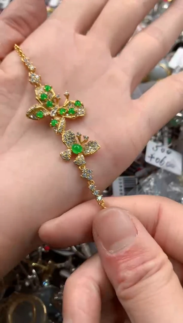 银S925镶嵌戒指翡翠555   9