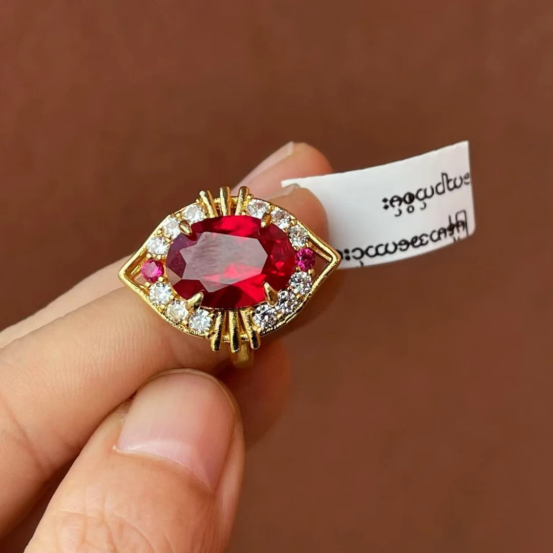 A121-云上尖晶活口戒指