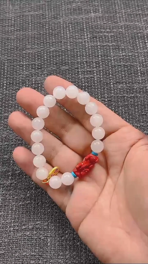 未镶嵌手串和田玉和田玉手串辰砂貔貅