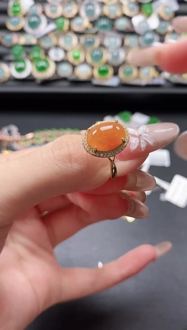 【闪购商品】翡翠戒指银S925镶嵌51511