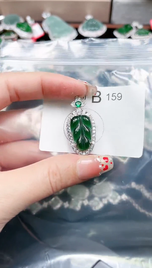 【闪购商品】翡翠颈饰未镶嵌159赠皮绳