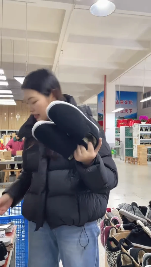 牛筋底黑色棉鞋37码3号