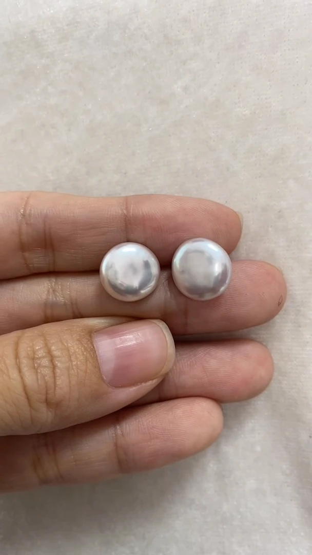 【闪购商品】淡水珍珠耳饰银S925镶嵌1