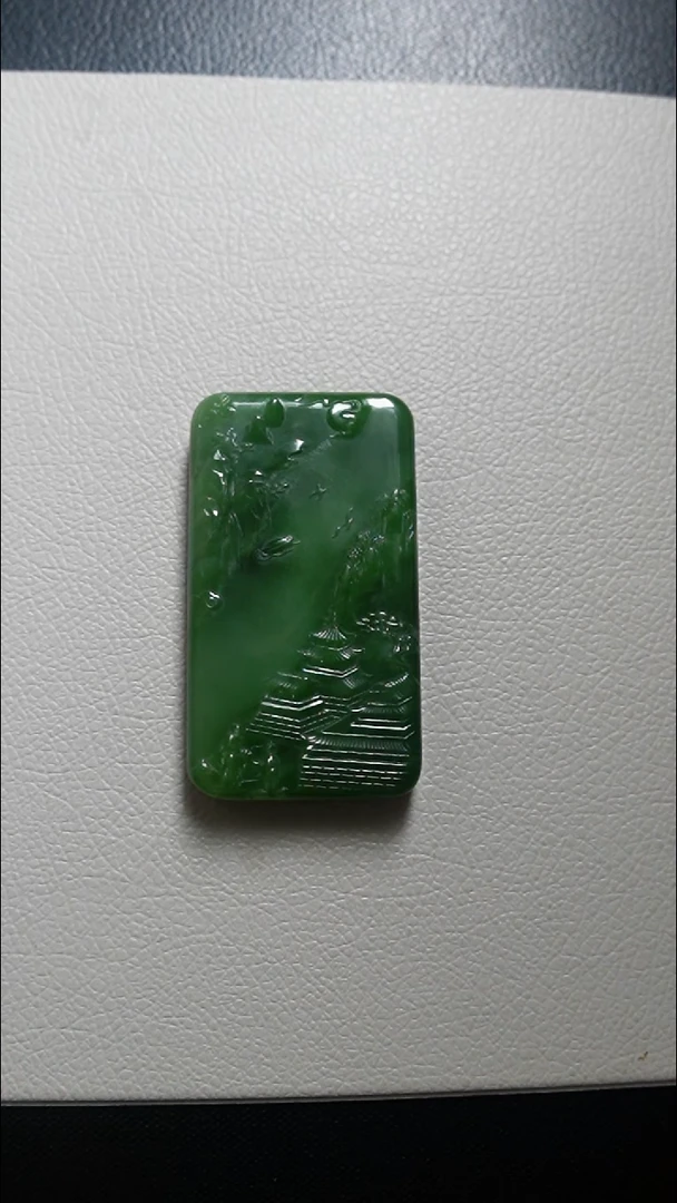 颈饰未镶嵌和田玉山水牌