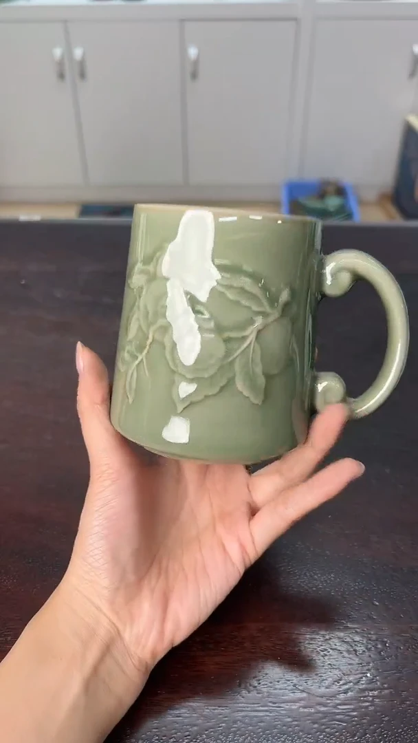 龙泉云间青瓷小米茶器