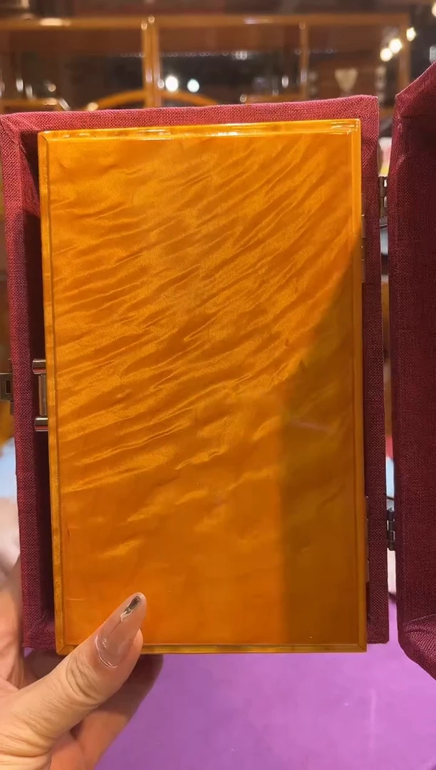 金丝楠木水波中号文玩盒20