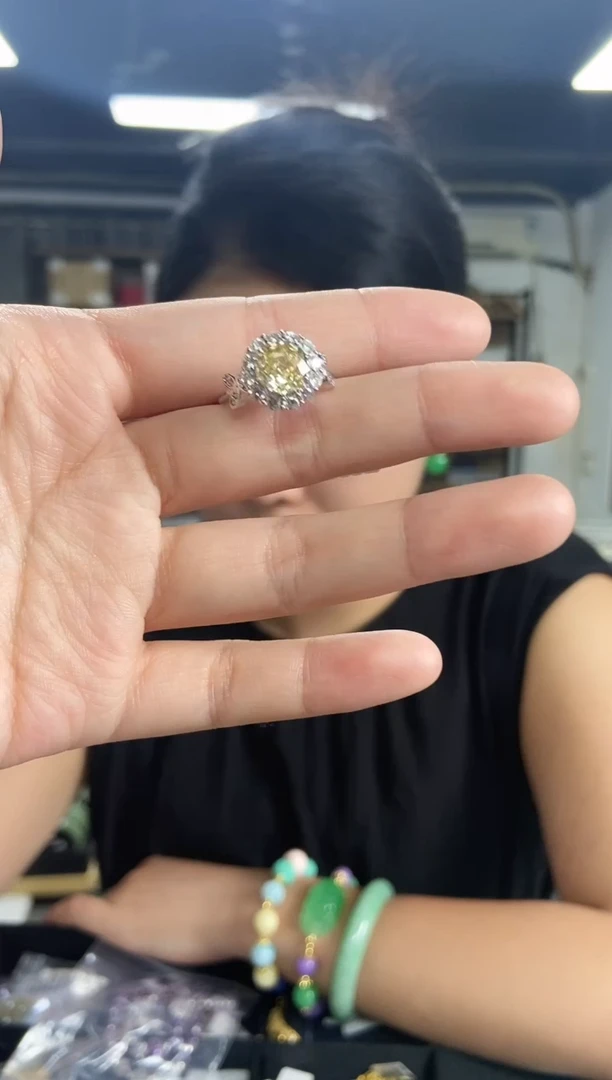 水晶戒指未镶嵌闪购链接多样性发其一颜色微差