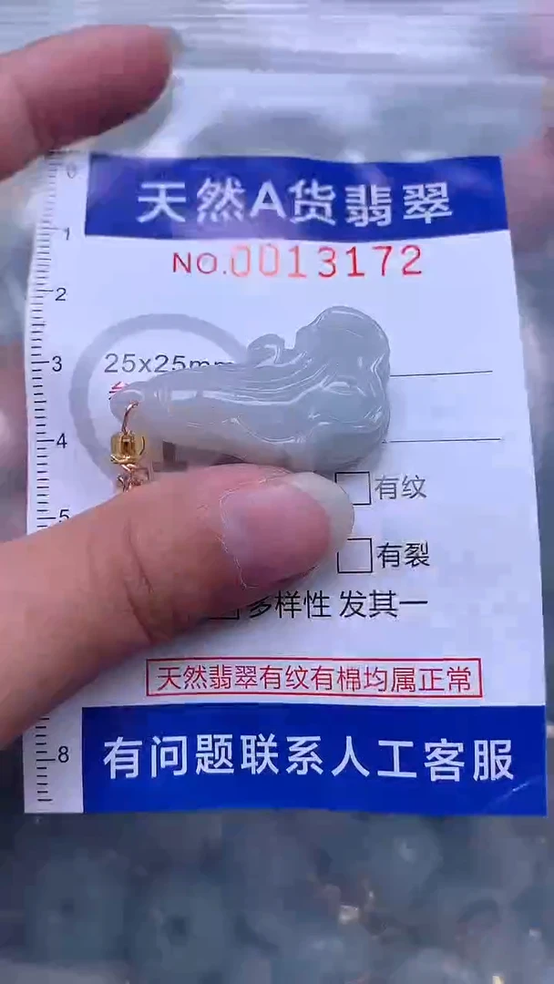 翡翠未镶嵌吊坠(不含链)1