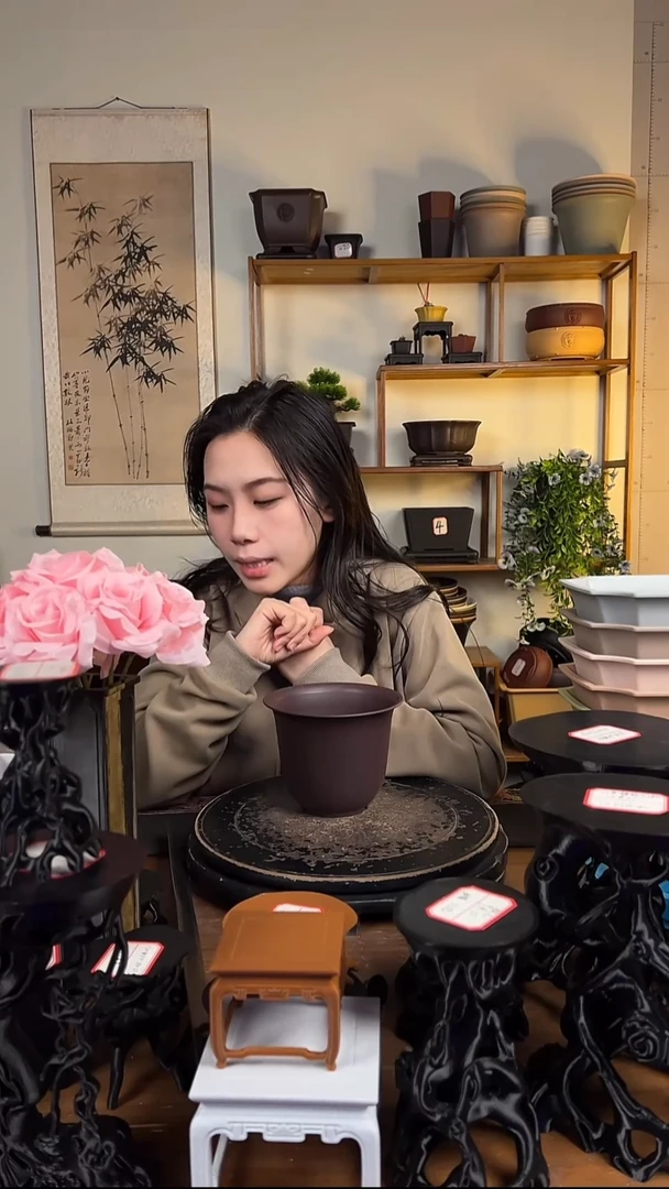 10只15口径金钟紫檀色