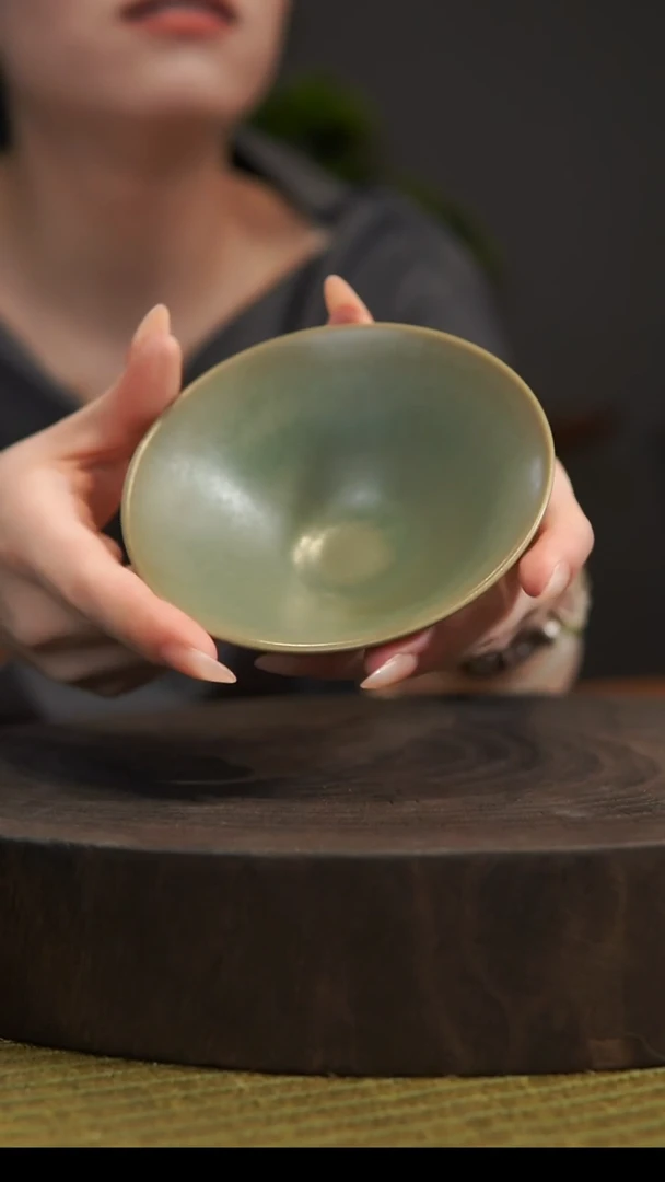杯子斗笠杯 汝州原产地  原矿老釉