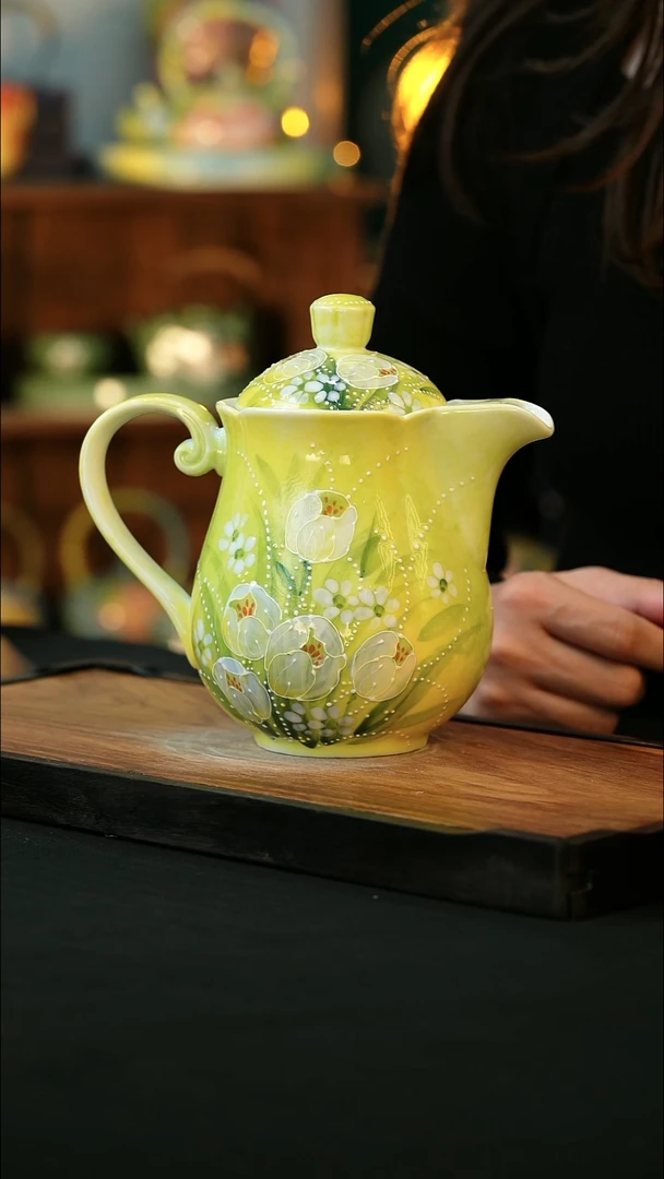 杯手绘心瓷陶瓷浮力