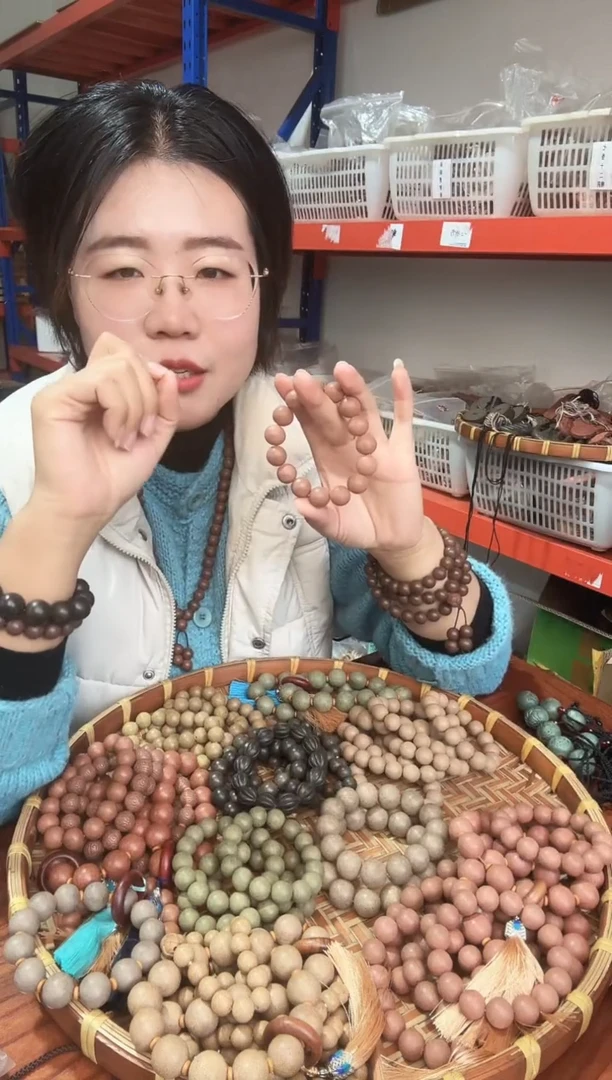 泥塑龙涎玫瑰1.3素珠手串