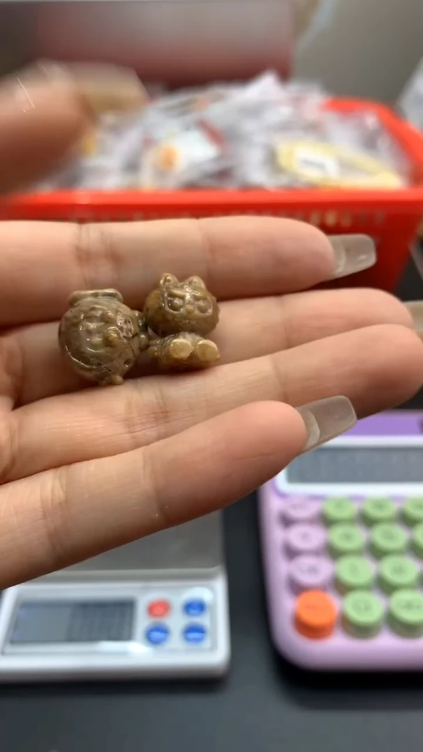 未镶嵌琥珀珠宝奇石小*虾398一单