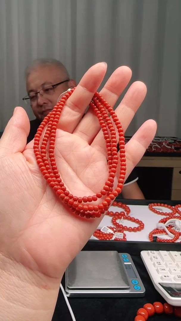未镶嵌多样性发一件南红玛瑙4mm瓦西老型多圈