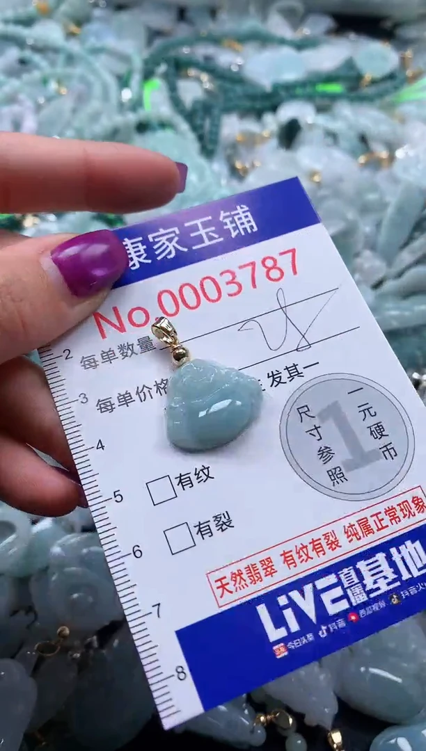 颈饰未镶嵌翡翠3787
