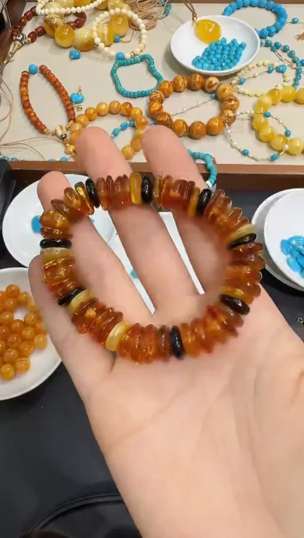 手串琥珀未镶嵌X1119-1195-288