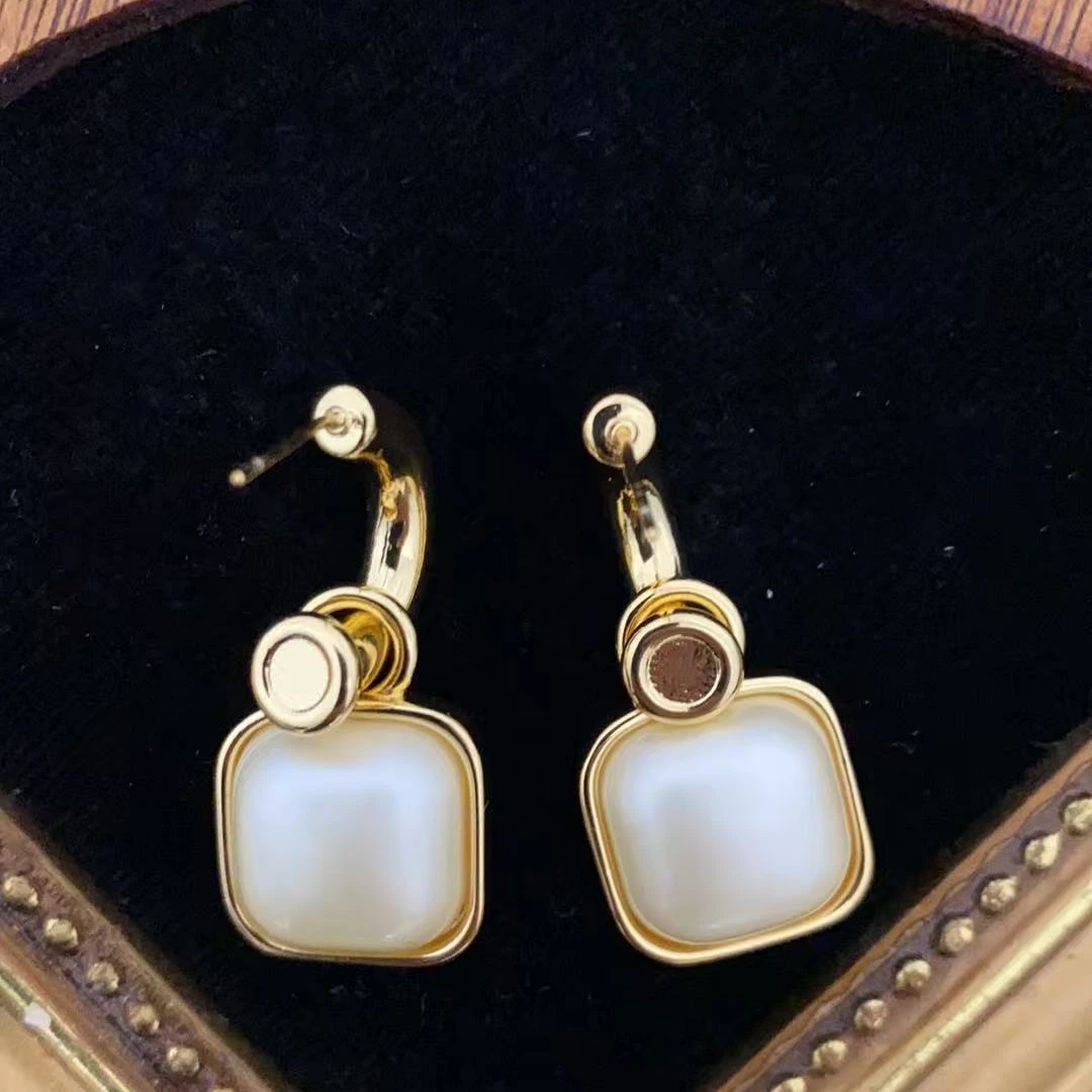 合金琉璃耳饰 重工中古女小众新款3089