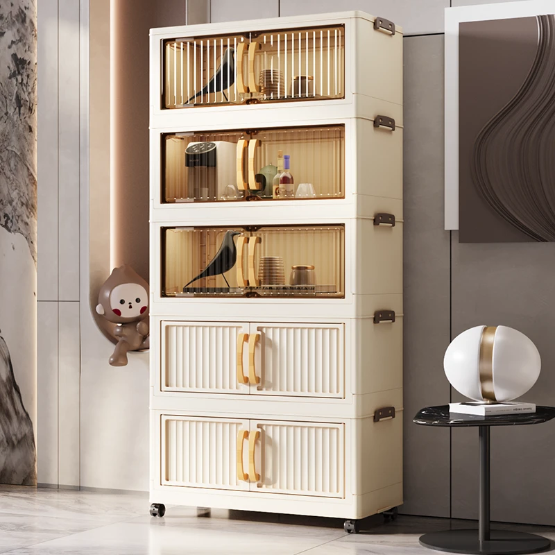 【拍四发五】竖纹50cm正宽XM多功能多层收纳柜儿童书籍整理柜免安装