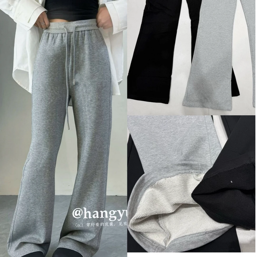 武汉蔓姐【休闲裤】春季新款时尚显瘦喇叭裤 裤长102公分左右