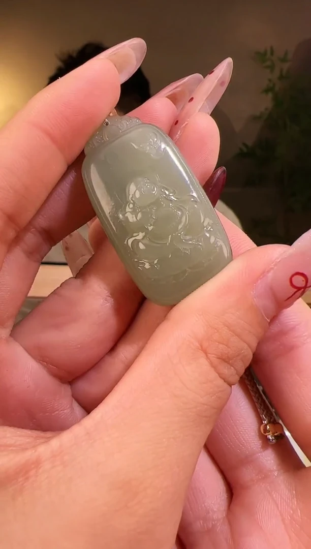 【闪购商品】和田玉颈饰未镶嵌佛牌带包容cp