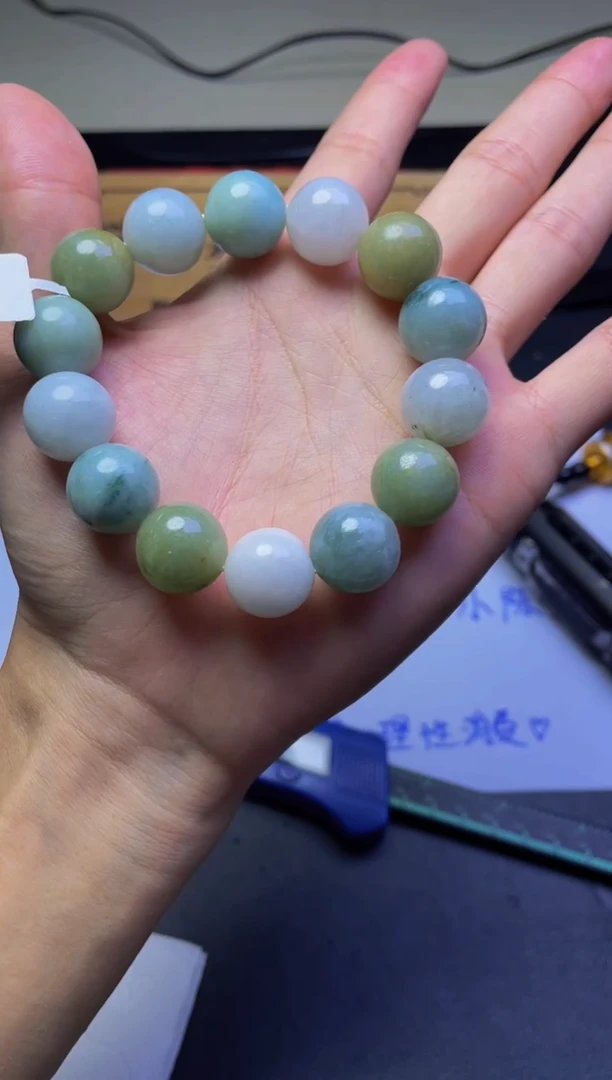 未镶嵌手链翡翠珠串 卡15+