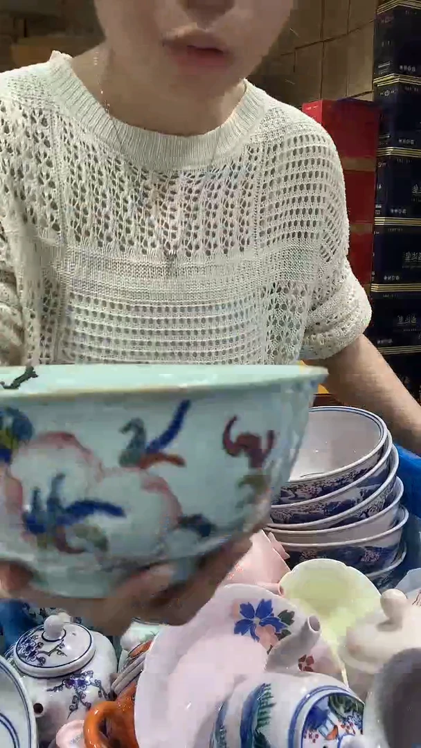 摆件景德镇陶瓷面碗