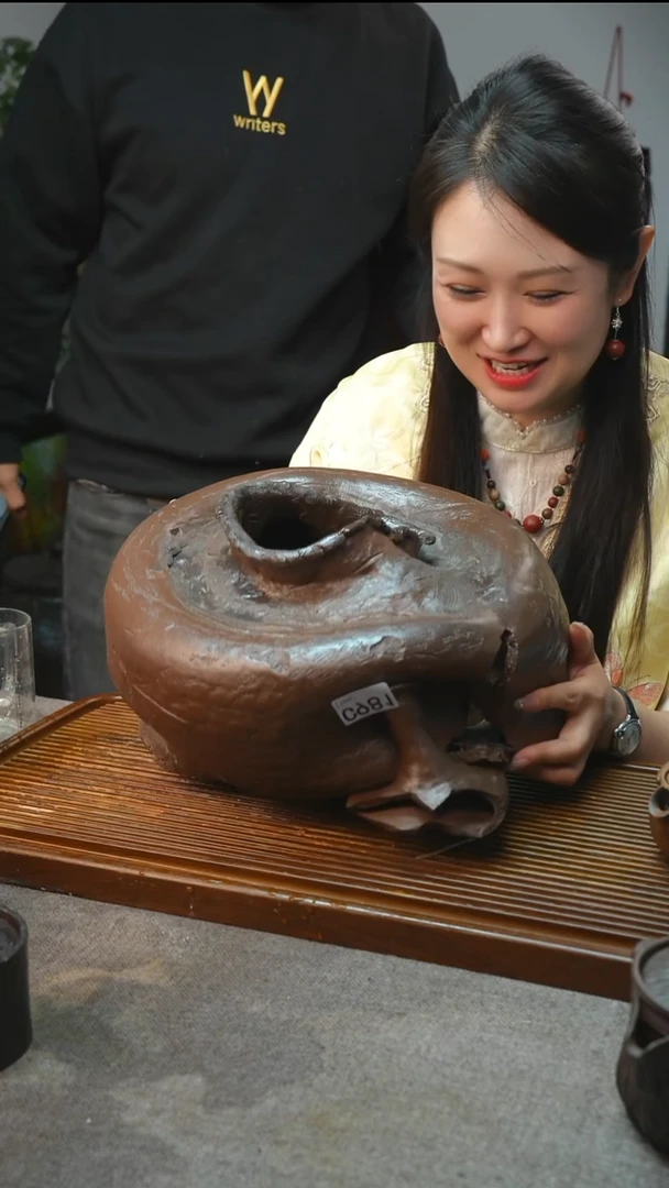 万古烧粗陶手工手做茶具