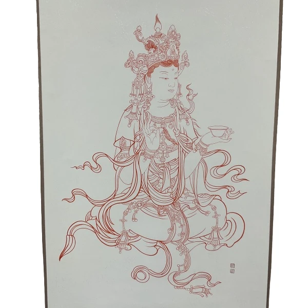 画许红艳GH202054F卷轴观音