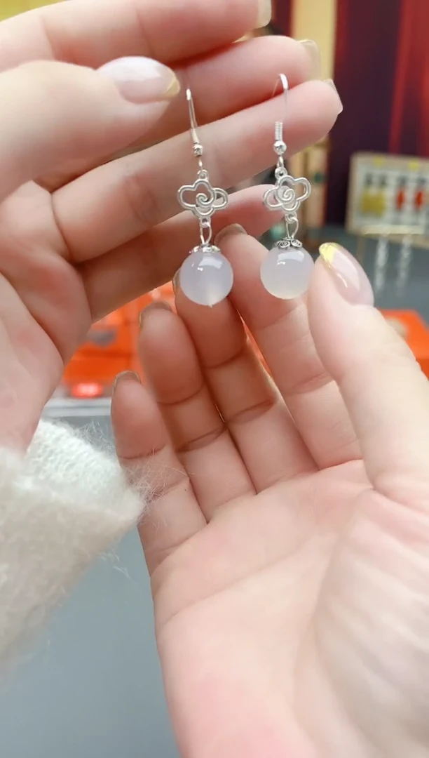 未镶嵌耳钉玛瑙/玉髓101