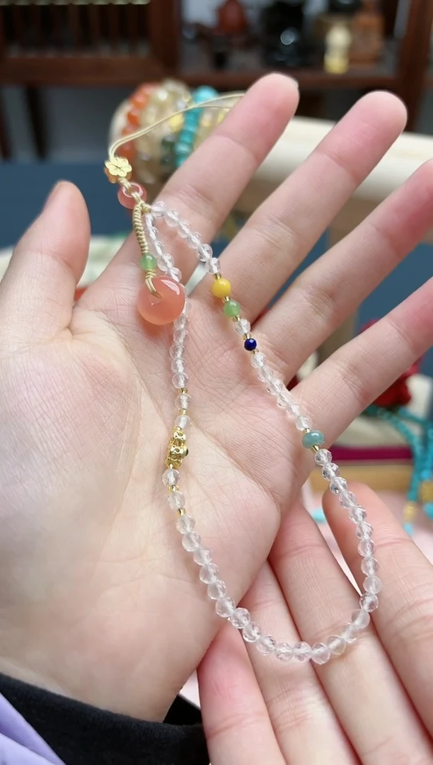 【闪购商品】水晶挂件未镶嵌水晶多宝挂件*1 DN