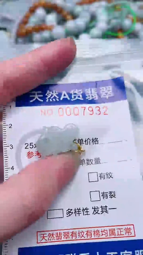 翡翠未镶嵌吊坠(不含链)1