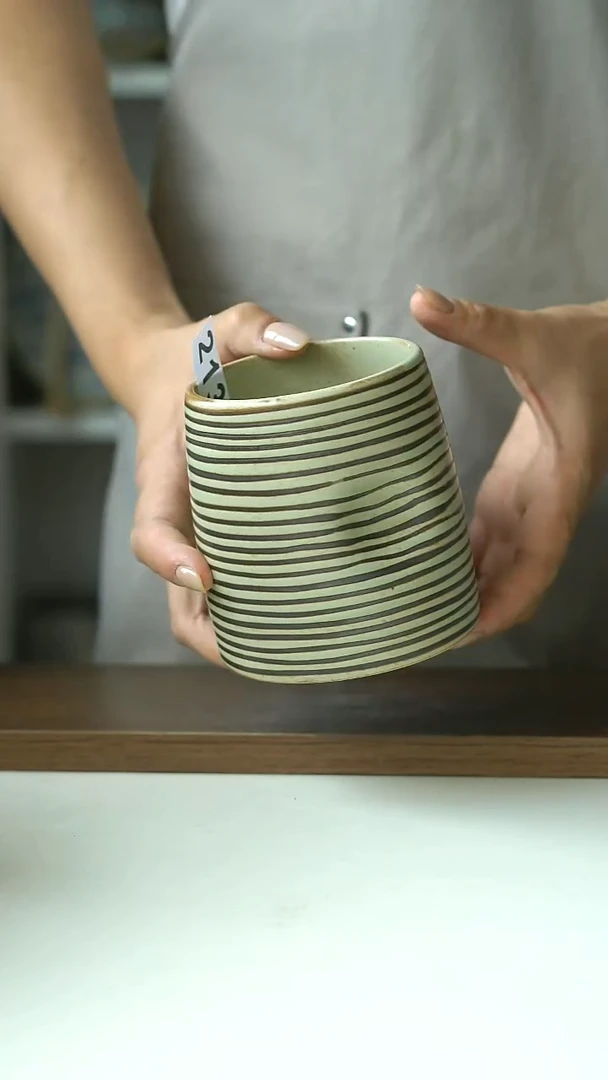 柒*！213手作手绘线圈450ml马克杯@4-2@