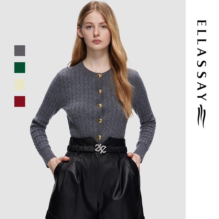 【粉丝专享】ELLASSAY歌力思休闲针织衫女EWD353M02600