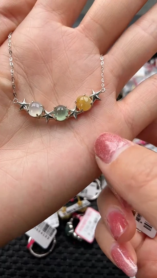 【闪购商品】翡翠戒指银S925镶嵌2222222    2