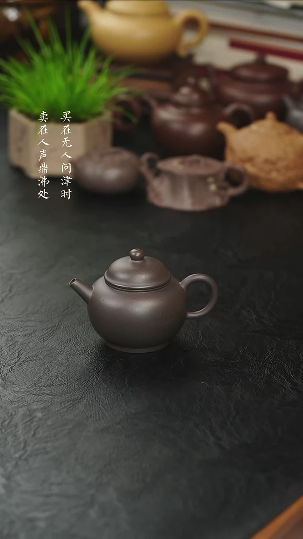 茶壶紫砂拾珍堂天青巨轮