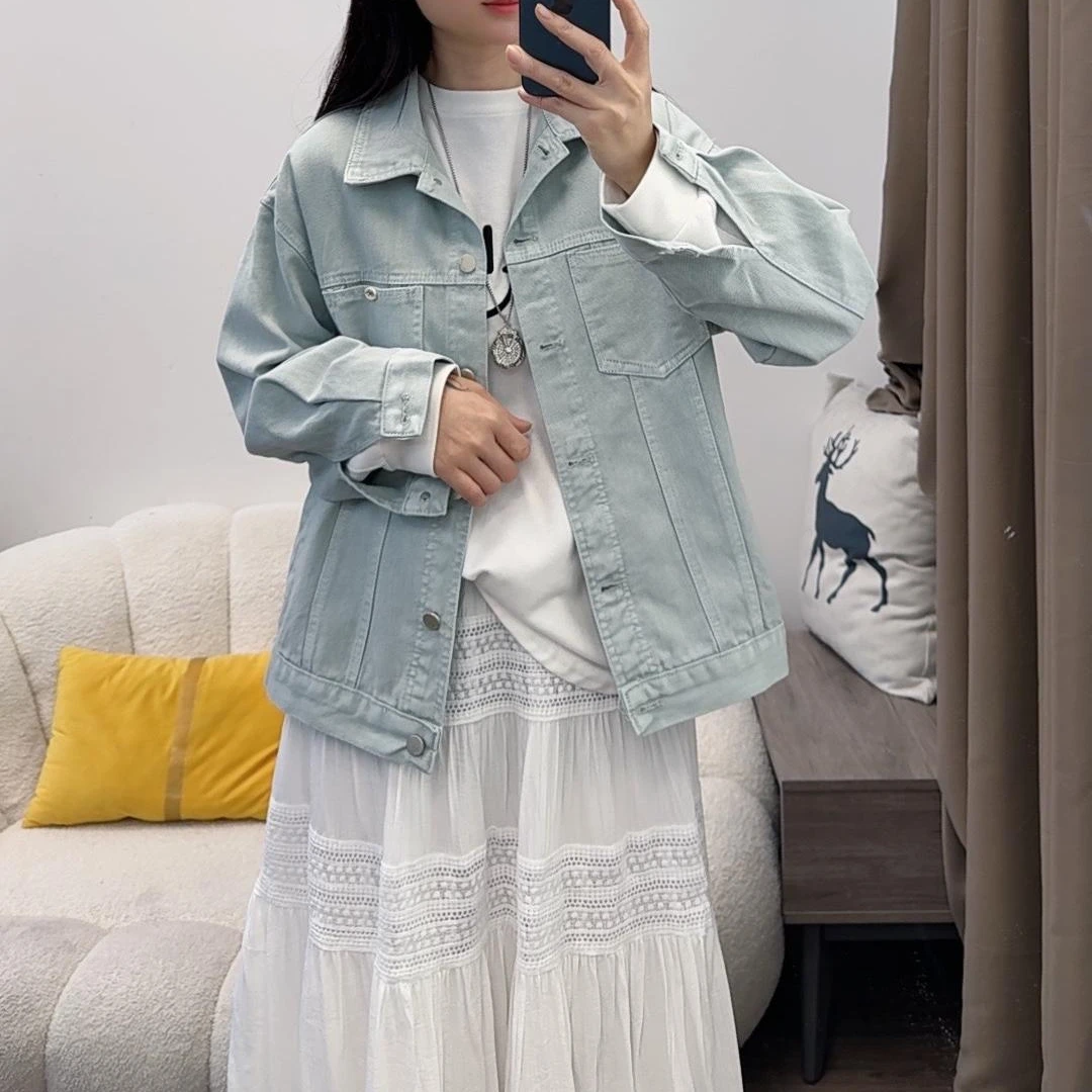 牛仔外套春季2025新款宽松甜美减龄休闲百搭牛仔外套DYY2651