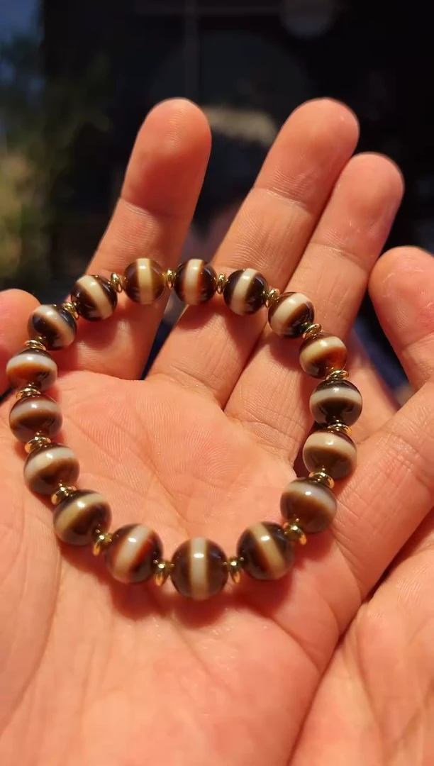 玛瑙/玉髓手串未镶嵌单圈